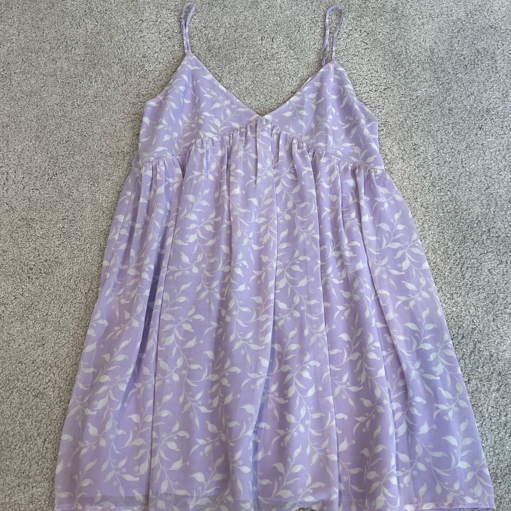 Forever 21 purple and white floral dress